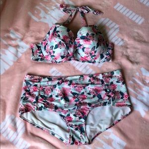 Swimsuits for all hula girl high waisted bikini